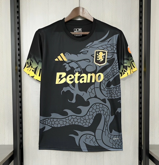 25/26 قميص أستون فيلا الأسود