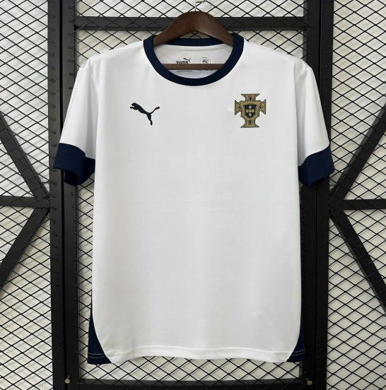 2025 البرتغال 2025 قميص تدريب البرتغال الأبيض