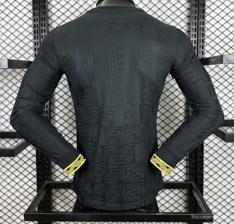 إصدار اللاعبين 2025 قميص خاص بأكمام طويلة الأكمام خاص بكأس المكسيك الذهبية 2025