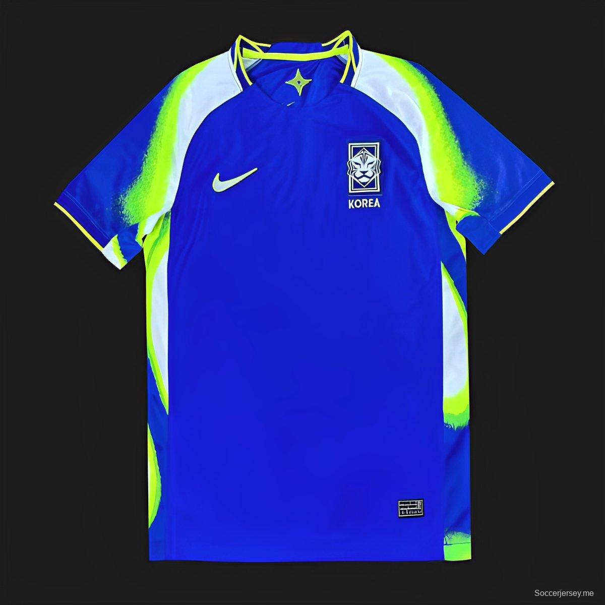 2025 كوريا الجنوبية 2025 قميص أزرق خارجي أزرق