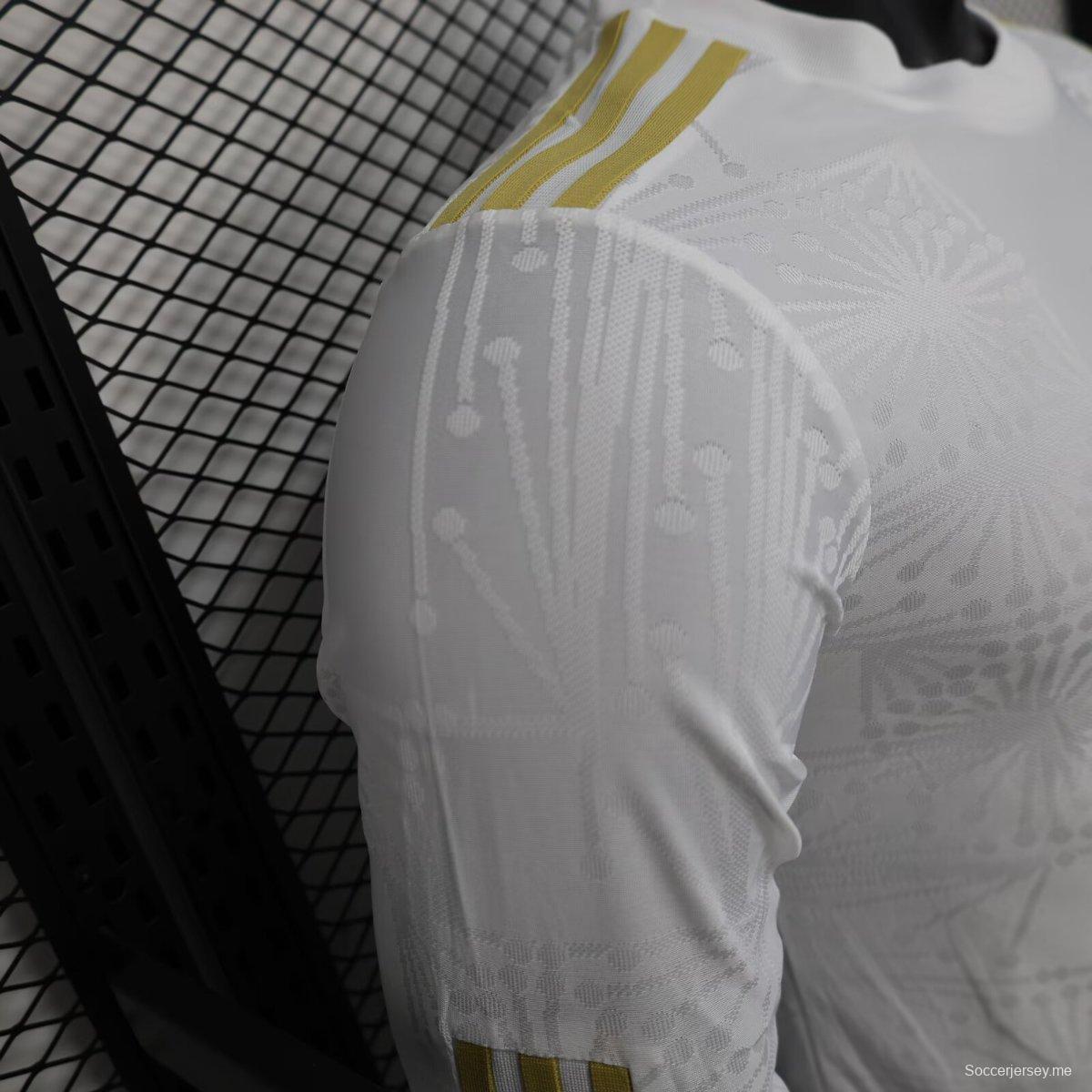 2025 الكأس الذهبية للمكسيك 2025 قميص أبيض بأكمام طويلة أبيض