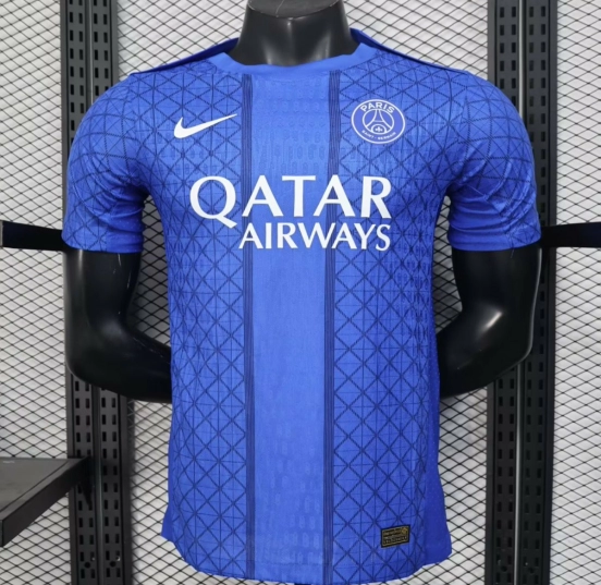 إصدار اللاعب 25/26 قميص باريس سان جيرمان أزرق بنقشة الماس