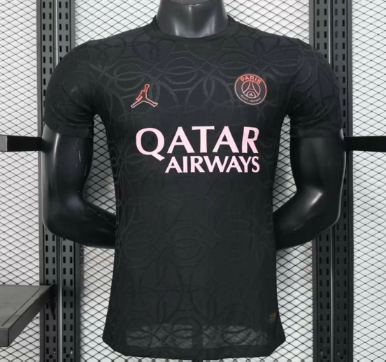 Player Version 25/26 Paris Saint-Germain PSG Black Pre-Match Jersey