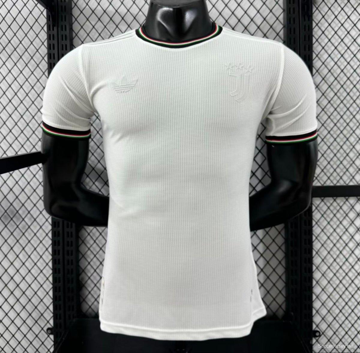 إصدار اللاعب 25/26 قميص يوفنتوس الأبيض قبل المباراة 25/26