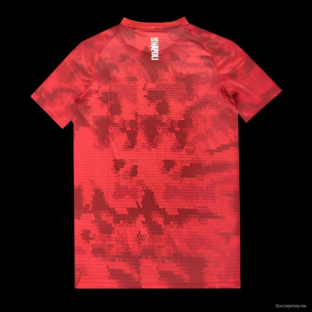 25/26 قميص نابولي الأحمر قبل المباراة