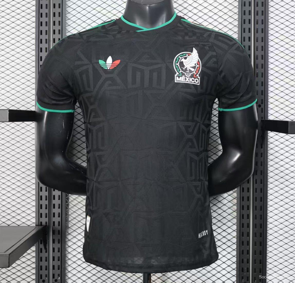 إصدار اللاعب 2025 قميص المكسيك 2025 أسود قبل المباراة