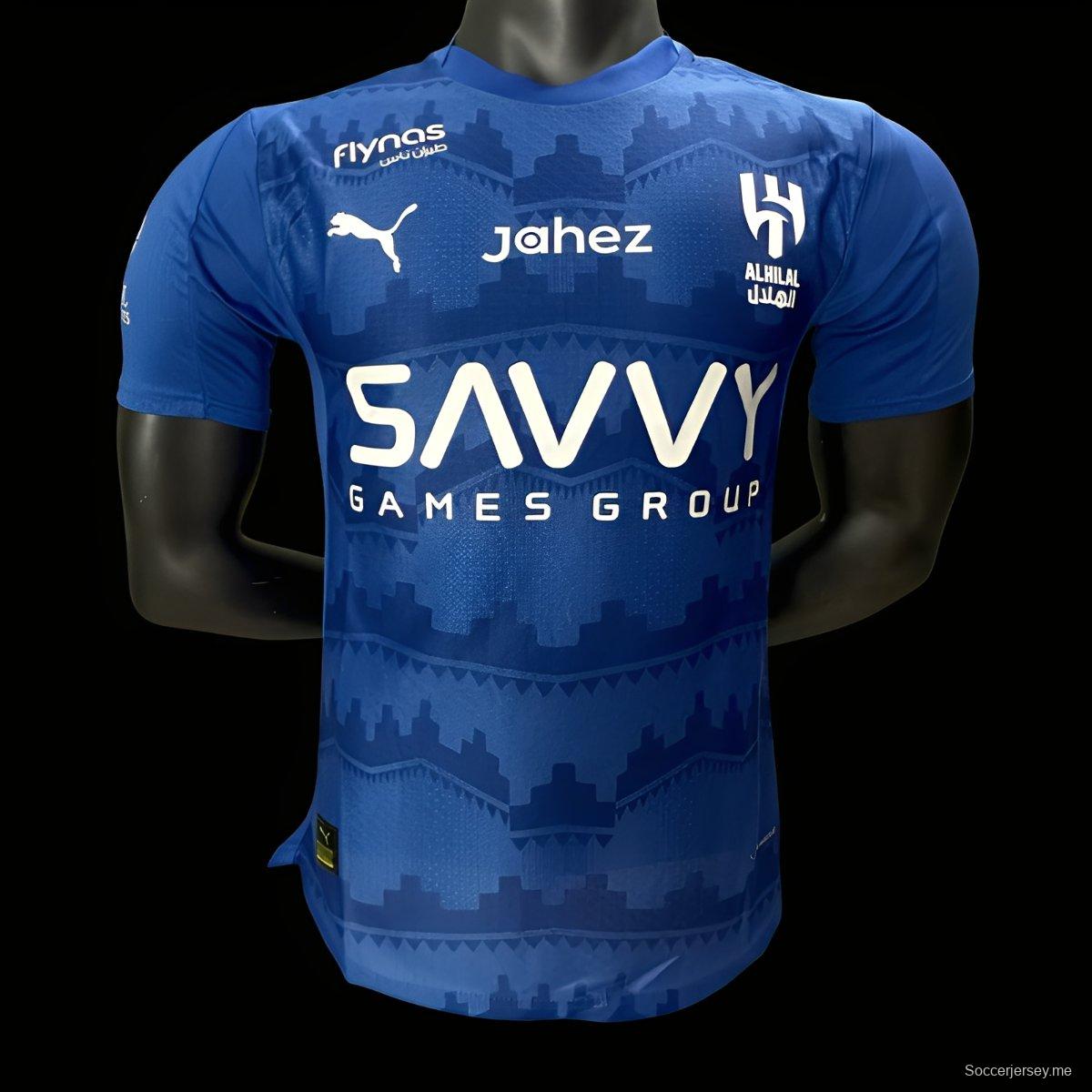 إصدار اللاعب 25/26 قميص الهلال الأساسي 25/26