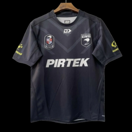 2026 قميص كيويز نيوزيلندي بديل أسود بنقشة شيفرون متدرجة اللون