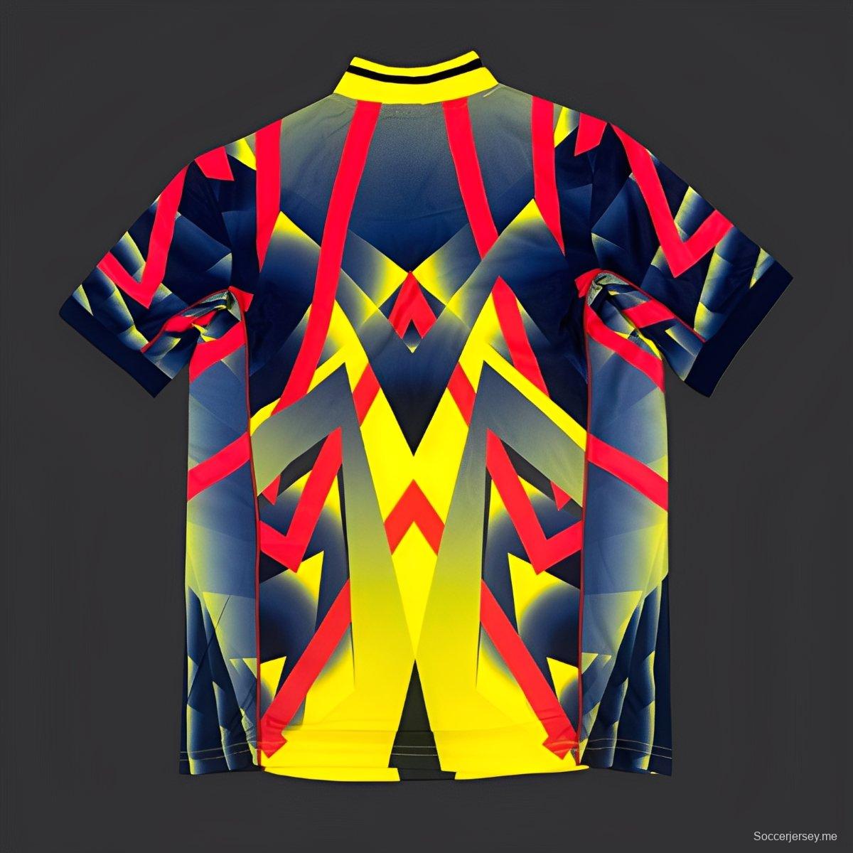 2025 أرسنال أديداس أديداس أديداس أصفر أصلي بنقوش هندسية