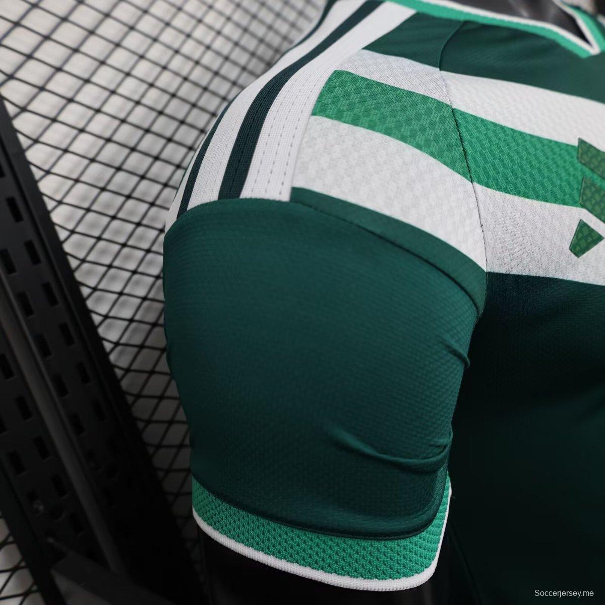 إصدار اللاعب 2026 قميص المملكة العربية السعودية الأخضر قبل المباراة 2026