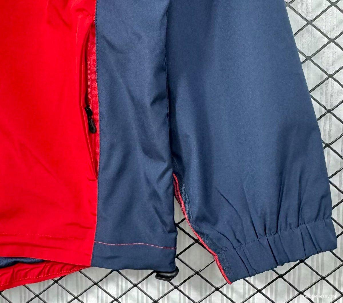 سترة ريترو 98/00 ريترو 98/00 ريترو برشلونة هوم ريد سحاب كامل بسحاب