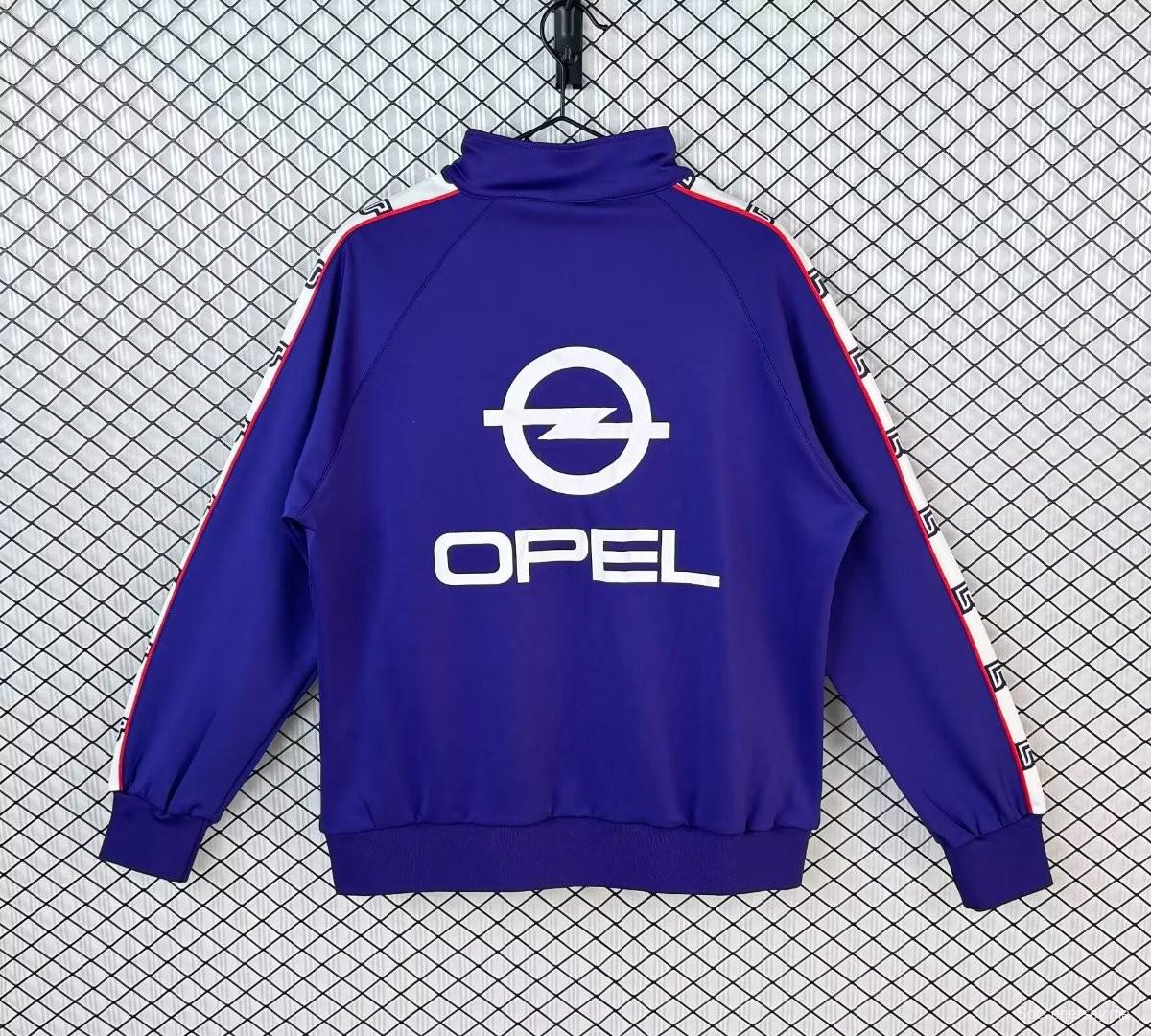 سترة واقية من الرياح بزر سحاب كامل باللون الأرجواني من فيورنتينا موسم 85/86