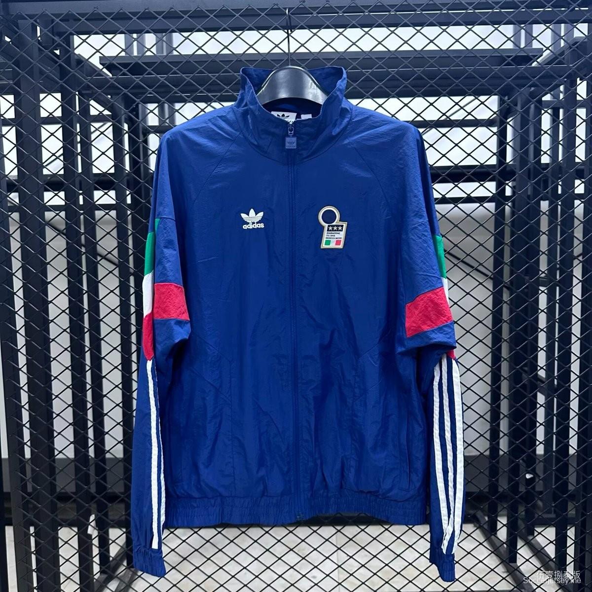 سترة واقية من الرياح بفتحة سحاب كاملة من Retro 1994 Italy Home