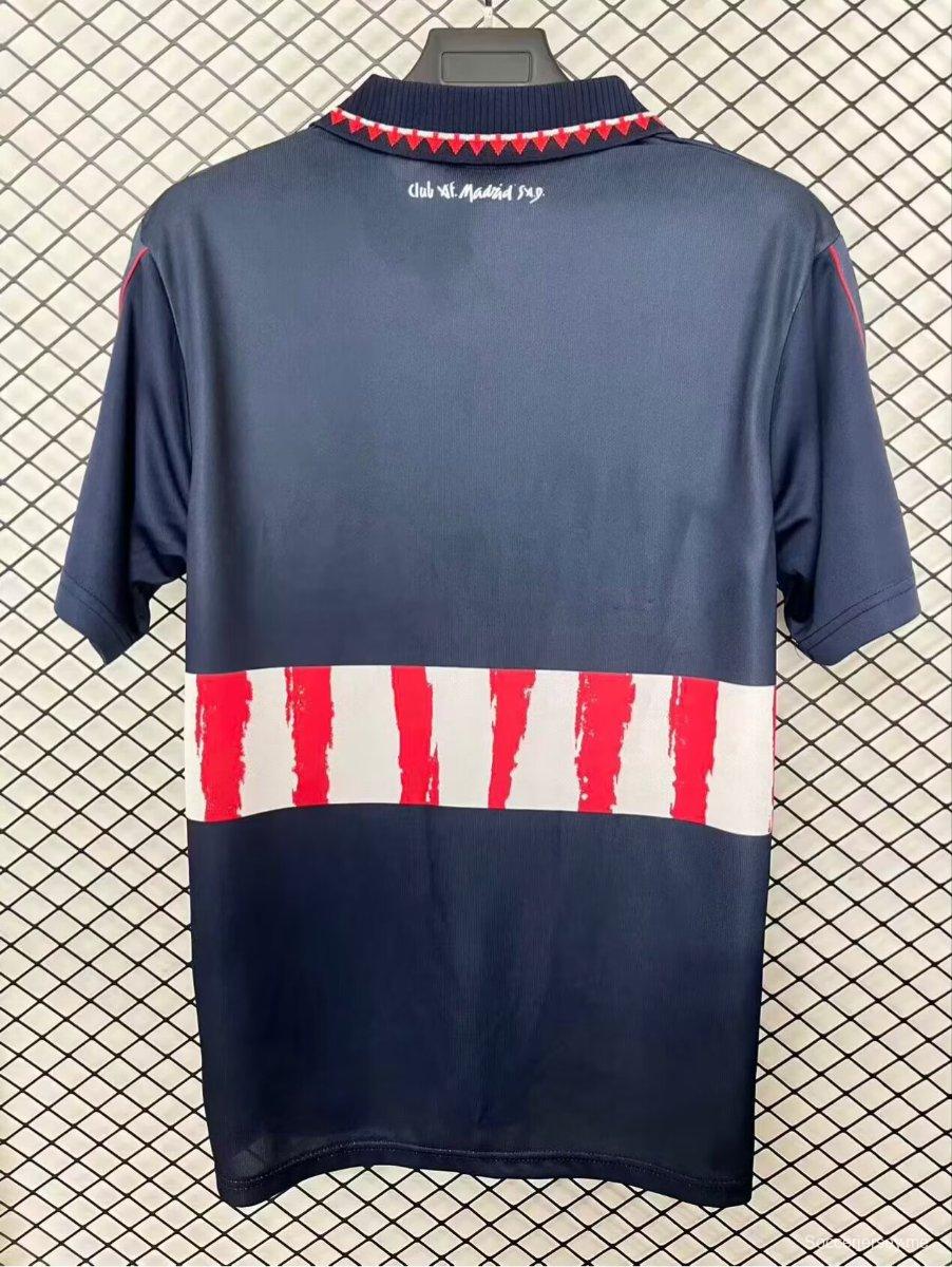 قميص أتلتيكو مدريد الرجعي 97/98 باللون الأزرق الداكن