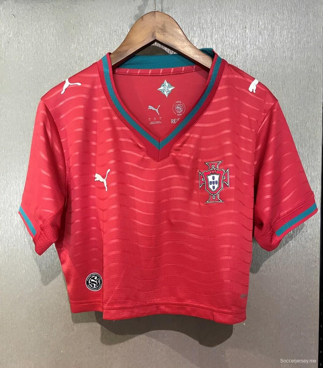 قميص كروتيد قصير للسيدات من منتخب البرتغال 2026