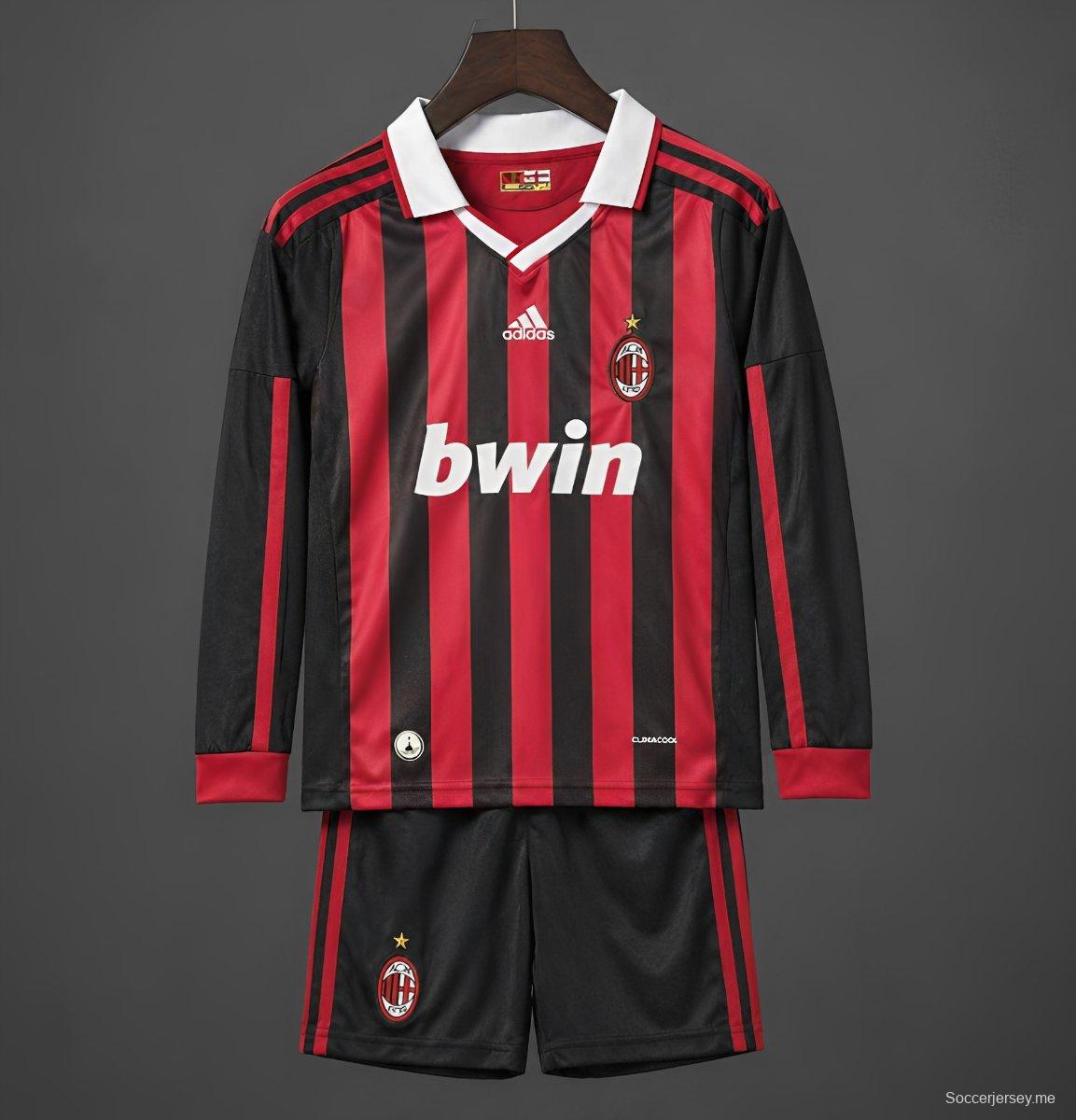 قميص ميلان الرئيسي طويل الأكمام لموسم 2009/2010