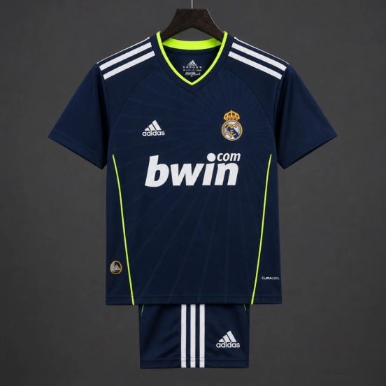 قميص ريال مدريد الزي الخارجي باللون الأزرق الداكن لموسم 2010/2011