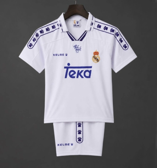 قميص ريال مدريد الرئيسي للأطفال طراز ريترو 94/96